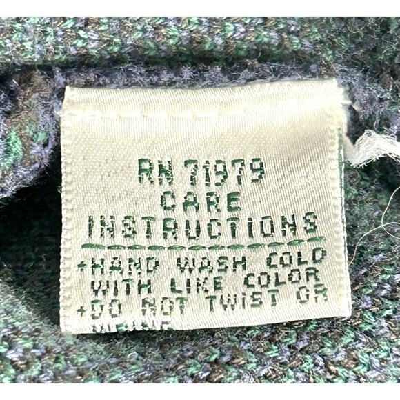 Vintage Masters Sweater Vest Men's L Pullover Golf Augusta National Green Plaid - Picture 7 of 9